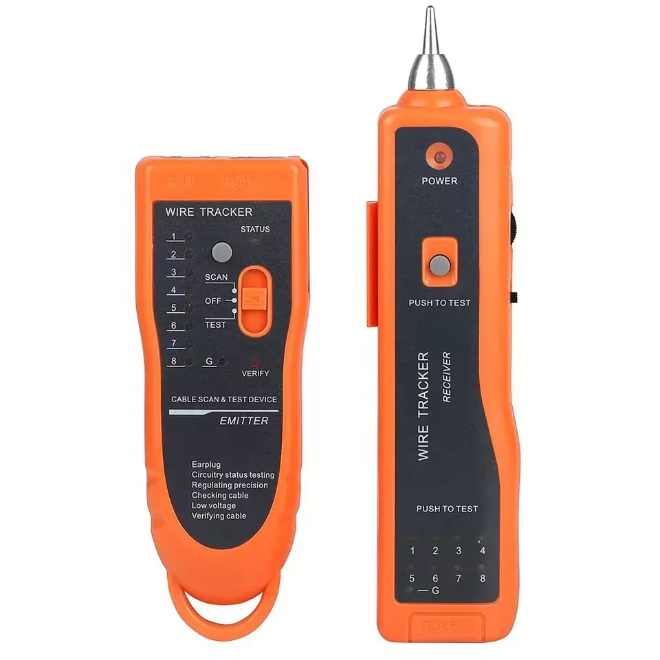 Network Cable Wire Tracker LAN Ethernet RJ45 RJ11 Handheld Telephone Line Cable Tester