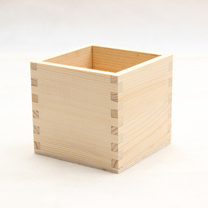 Pine Wood Open Top Square Solid Wood Desktop Cosmetic Storage <b>Box</b> Mortise And Tenon Joint Eco Friendly Organization Container - Product Image 1