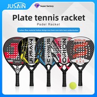 Raqueta de Pádel de Fibra de Carbono 3K/12K/18K Personalizada de Fábrica JV-21 para Deportes al Aire Libre