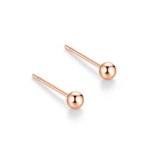 Xinfly Joyería Fina, Aretes Pequeños de Moda para Niña, Aretes Simples de Oro de 18k para Mujer - Product Image 2
