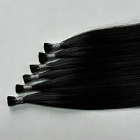 Cheveux humains 100% vierges de qualité 12A, double trame, Nano Ring, européens, à cuticules alignées, pour extensions, vente en gros d'usine