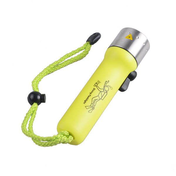 ABS Plastic LED Diving Flashlight Portable Underwater 20m Diving Torch Light Q5 3W Scuba Diving Light