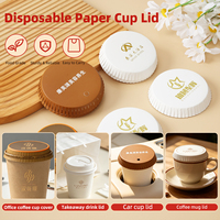 Couvre-gobelets en papier jetables universels pour boissons chaudes, sur mesure, vente en gros pour hôtels