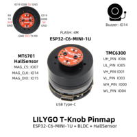 LILYGO T-Knob ESP32-C6 Smart Rotary Encoder dengan Motor BLDC, Sensor Hall, dan Papan Pengembangan Konektivitas Nirkabel