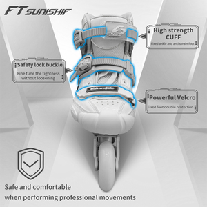 Nhà Máy giá bán buôn trẻ em người lớn ngoài trời sợi carbon Skate giày với 4 bánh xe con lăn Giày trượt - Product Image 2