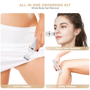 Depiladora Eléctrica de Doble Cabezal Mejorada para Mujer, 4 en 1, Impermeable, para Depilación en Todas las Zonas - Product Image 5