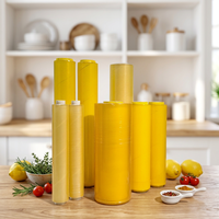 Film alimentaire PVC transparent super clair en rouleau jumbo, film étirable et rétractable en PVC pour l'emballage alimentaire