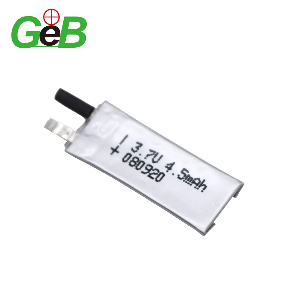 GEB Ultra Thin 0,8mm Lipo batterie 080920 3,7 V 4,5 mAh 091525 13mAh Ultra dünne Karte Lithium-Polymer-Akkus