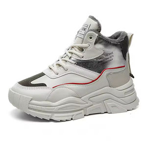 2026 Lace-up Tassel Boot High <b>Top</b> Elevated Winter Shoes Versatile Plush Design Warmth Shock Absorption Waterproof Student - Product Image 3