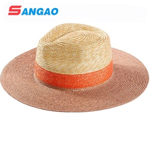 <span class=keywords><strong>Sombrero</strong></span> de Paja Estilo <span class=keywords><strong>Fedora</strong></span> de Dos Colores para <span class=keywords><strong>Mujer</strong></span> o Niña, Ideal para el <span class=keywords><strong>Verano</strong></span> - Product Image 1
