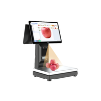 Balance de pesage à double écran, système de point de vente tactile, caisse enregistreuse pour supermarché