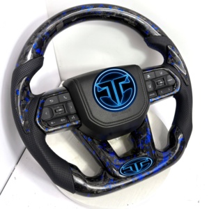 Volant <span class=keywords><strong>sport</strong></span> en cuir forgé et fibre de carbone pour Civic Prado Land Cruiser Camry <span class=keywords><strong>Corolla</strong></span> <span class=keywords><strong>GR</strong></span> LC300 LC200 LC105 - Product Image 3