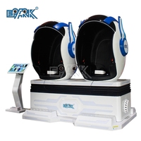 Simulateur de produit de machine de jeu de montagnes russes de parc à thème VR, fauteuil œuf, cinéma VR 9D