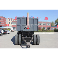 Semi-remorque à benne basculante en acier, fournie par une usine chinoise, avec timon et plateau tournant, capacité de charge utile de plus de 30 000 kg