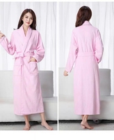 Vente en gros de vêtements de nuit en coton épais doux, serviette en coton éponge, peignoir d'hôtel Spa, peignoir de bain pour femmes