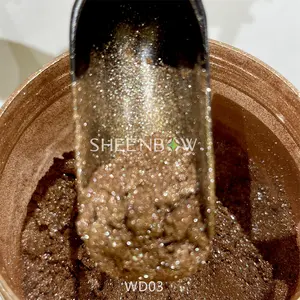 Sheenbow WD Serie Eigenmarke Lidschatten-Pigment-Makeup Glitter Lidschatten-Pulver Diamant-Sichern