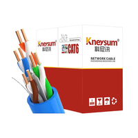 Cable de Fibra Óptica Kneysum de Alta Velocidad Gigabit, Par Trenzado, Conductor Sólido G652D, Cableado LAN de 8 Núcleos CAT5 CAT5E CAT6 CAT6A Libre de Oxígeno