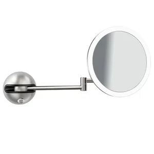 Круглое светодиодное косметическое зеркало для ванной
