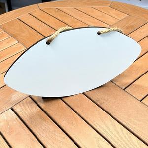 Targa in MDF a Forma di Pallone da Calcio per Sublimazione, Insegna Sportiva in <span class=keywords><strong>Legno</strong></span> da Appendere per Stampa a Caldo, Regali Personalizzati - Product Image 2