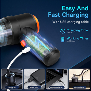 <span class=keywords><strong>Mini</strong></span> aspiradora portátil 2 en 1 con boquillas desmontables alimentadas por batería para el hogar y la Oficina - Product Image 3