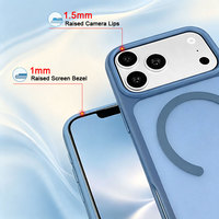 Boîtier de téléphone magnétique intégré, moulé avec précision, résistant à l'usure, en PC et TPU, antichoc, pour iPhone 16 Pro Max