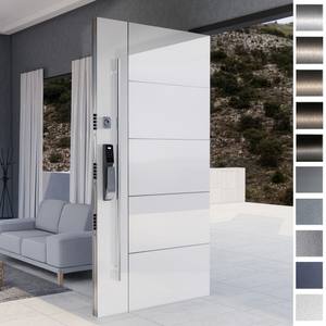 Fabricant chinois de premier plan, portes pivotantes principales en acier inoxydable de style anglais, porte extérieure en métal, serrure intelligente, portes d'entrée de maison - Product Image 4