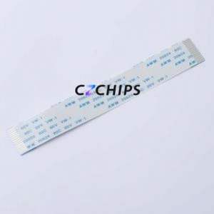 HX FFC-1.0-14P-100mm FFC Cable (Flexible Flat Cable) P=1mm Connector 14P 1mm 0.3mm Non-Inverting - Product Image 1