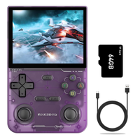 Nouvelle console de jeu vidéo portable rétro K36 avec plus de 16000 jeux à télécharger Lecteur vidéo de poche portable à écran IPS de 3.5 pouces VS R36s