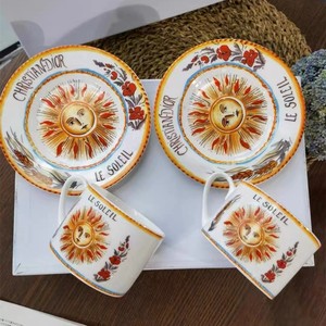 JADE European-Style Ceramic Bone China Coffee <b>Cup</b> <b>Saucer</b> Set Modern Luxury Eco-Friendly 220ml Afternoon Tea Wholesale Gift Suit - Product Image 3