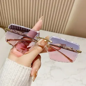 Gafas de Sol Vintage 2025 con Montura Metálica y Diseño de Cabeza de Leopardo, Protección UV400, Sin Montura, Cuadradas, Estilo Punk para Hombre y Mujer - Product Image 5