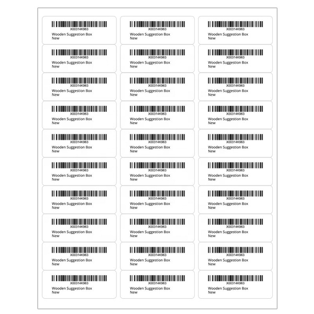 Wholesale FBA SKU Label Shipping Mailing Stickers A4 White Self Adhesive Stickers for Laser/Inkjet Printer