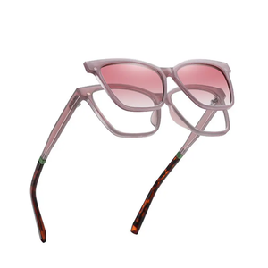 2025 Trendi Manyetik TR90 Klipsli Güneş Gözlüğü Moda Mavi Işık Polarize Güneş Gözlüğü Unisex Kare Şekilli Üstten Takmalı Güneş Gözlüğü - Product Image 5