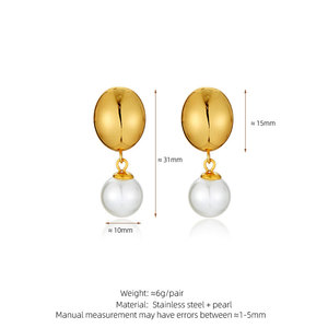 Pendientes de Estrella de Mar Clásicos de Acero Inoxidable Resistentes al Agua para la Playa, Chapados en Oro de 14k y 18k con PVD, Joyería de Moda para Mujer - Product Image 6