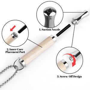 トレーナー黒タバコ交換用吹き出しラブチューナー瞑想男性ストレス軽減呼吸ネックレスチェーンフレーバー - Product Image 3