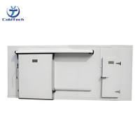 Unité de stockage frigorifique préfabriquée avec système de refroidissement de secours pour chambre froide d'élevage de poules pondeuses