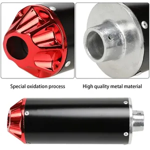 New Dirt Bike hệ thống ống xả 90CC 110cc 125cc 140cc 4 thì CRF50 phong cách off-road xe đạp trang bị thêm/nâng cấp bên phải nhôm - Product Image 5