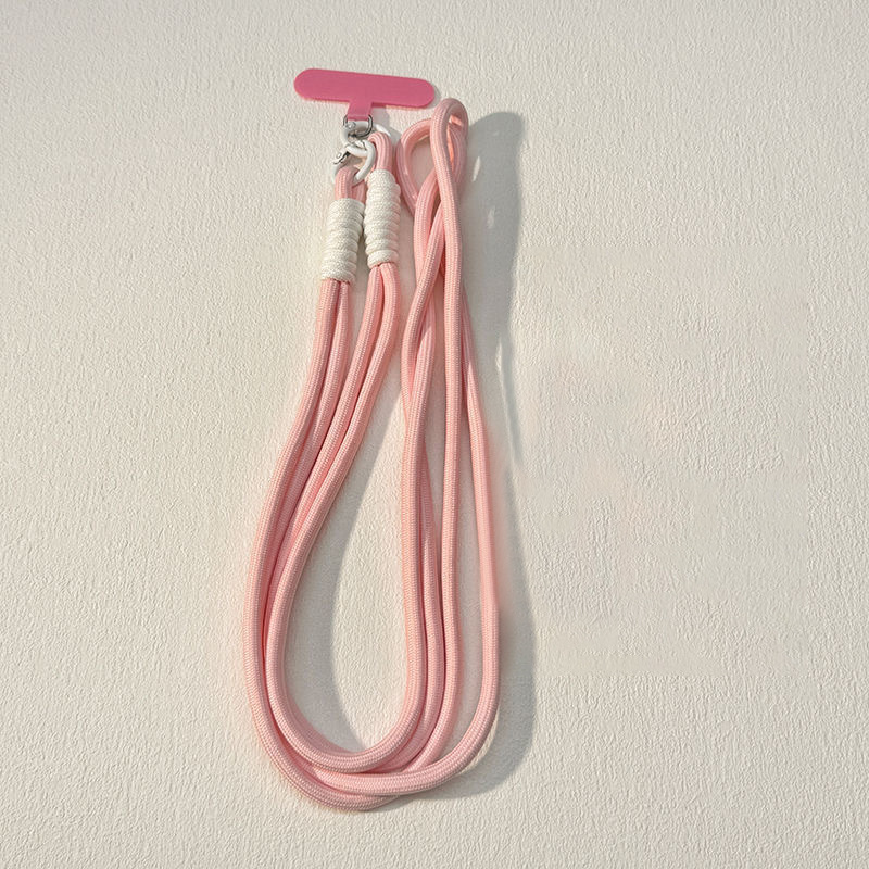 pink and white long rope