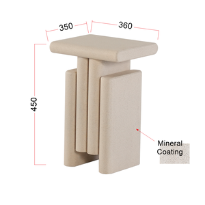 Wholesale Japandi Living Room <strong>Side</strong> <strong>Table</strong> Wabi-Sabi Mineral Paint Small Stone Texture <strong>Side</strong> <strong>Table</strong> - Product Image 6