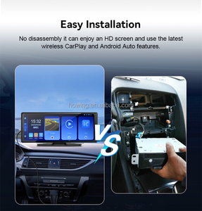 Reproductor de DVD inalámbrico estéreo para coche con pantalla táctil IPS 4K de 9 pulgadas con Bluetooth 5,0 CarPlay y Android Auto ajuste Universal para coche pequeño - Product Image 4
