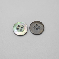 Boutons ronds en résine naturelle écologiques à 4 trous, imitation coquillages, pour vêtements, vente en gros