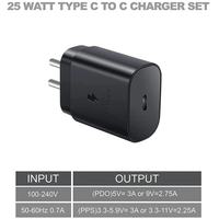 Charger Dinding Cepat GaN 25W Grosir PD 3.0 QC3.0 Port Type-C Tahan Api 5V/3A Ramah Lingkungan untuk Laptop, Ponsel, dan Smart Watch