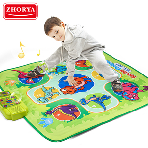 <span class=keywords><strong>Tapis</strong></span> de <span class=keywords><strong>jeu</strong></span> pliable Zhorya Dinosaur Dancing Challenge, jouets, sport, lumière LED, salle de sport intérieure, <span class=keywords><strong>jeu</strong></span> musical, <span class=keywords><strong>tapis</strong></span> - Product Image 1