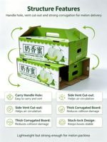 Boîtes en carton ondulé kraft en gros de l'usine chinoise pour l'emballage d'huile d'olive, de fraises et de fruits frais - Personnalisables en quatre couleurs