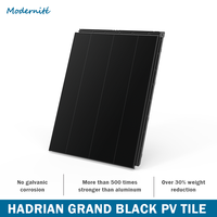 Tuiles solaires en verre de type N à film mince écologiques, BIPV intégré, toit résidentiel isolé à faible teneur en carbone
