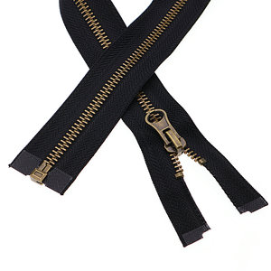 <span class=keywords><strong>Fermeture</strong></span> éclair en laiton de haute qualité, robuste, multi-spécifications, avec curseur double face à extrémité ouverte, verrouillage automatique et tirette inversée - Product Image 4