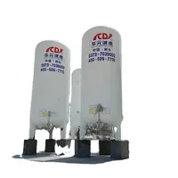 Tanque de armazenamento lo2, 50m3 8bar asme tanque de aço inoxidável vertical para armazenamento de oxigênio líquido