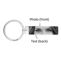 Porte-clés personnalisé « Eye I Love You » - Photo de l'œil gravée, rappel de conduite sécurisée, cadeau doux pour les couples et cadeaux promotionnels de vacances