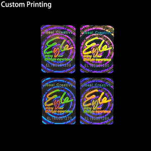 Tùy chỉnh in Giáng Sinh cát semprot Logo Thương Hiệu Mã Vạch Nối Tiếp đánh số Nhãn An Ninh 3D Ba Chiều Sticker - Product Image 4