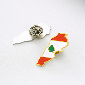 Libanon Karte Halskette Schmuck Libanon Flagge Schlüssel bund Tourist Souvenir Werbe geschenk Charm Anstecknadel Abzeichen <span class=keywords><strong>Promotion</strong></span> Geschenke Libanon Pins - Product Image 3