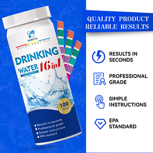 Kit de <span class=keywords><strong>test</strong></span> de la qualité de l'eau domestique 16-en-1 pour eau du robinet, piscine et <span class=keywords><strong>spa</strong></span> – 100 bandelettes de <span class=keywords><strong>test</strong></span> d'eau potable 16-en-1 - Product Image 3
